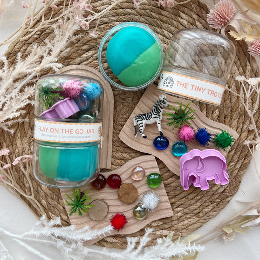 Safari Animal Play on the Go Jar (Play Dough)