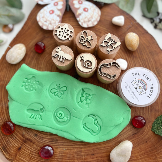 Insect Kingdom Wooden Stampers Set