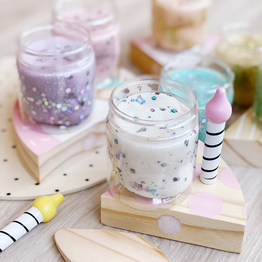 Pastel Glitter Playdough Set