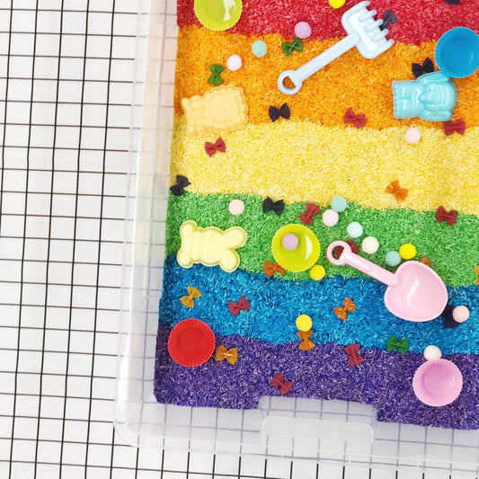 Rainbow Sensory Rice