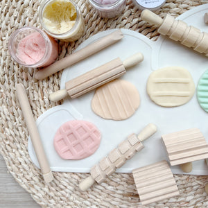 Wooden Montessori Stamping Tools Set (12 Pieces)