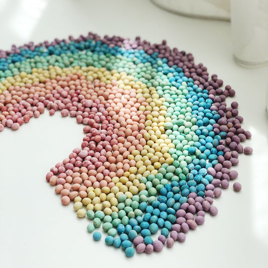 Pastel Rainbow Sensory Soya Beans