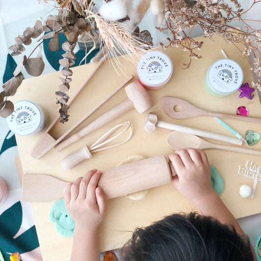 Little Baker Wooden Montessori Baking Tools Set