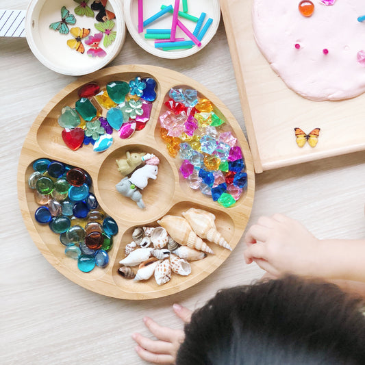 Wooden Sensory Play Sorting Tray