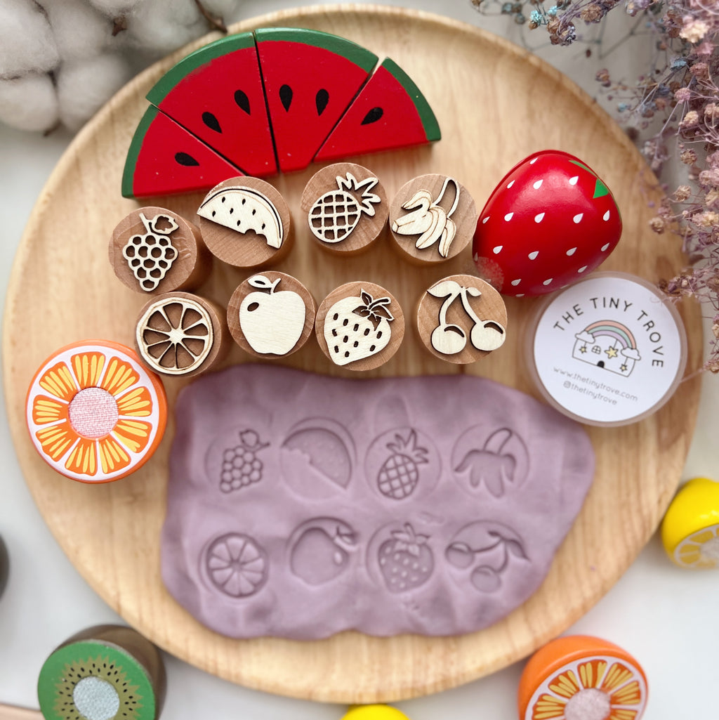 Fruits Bonanza Wooden Stampers Set