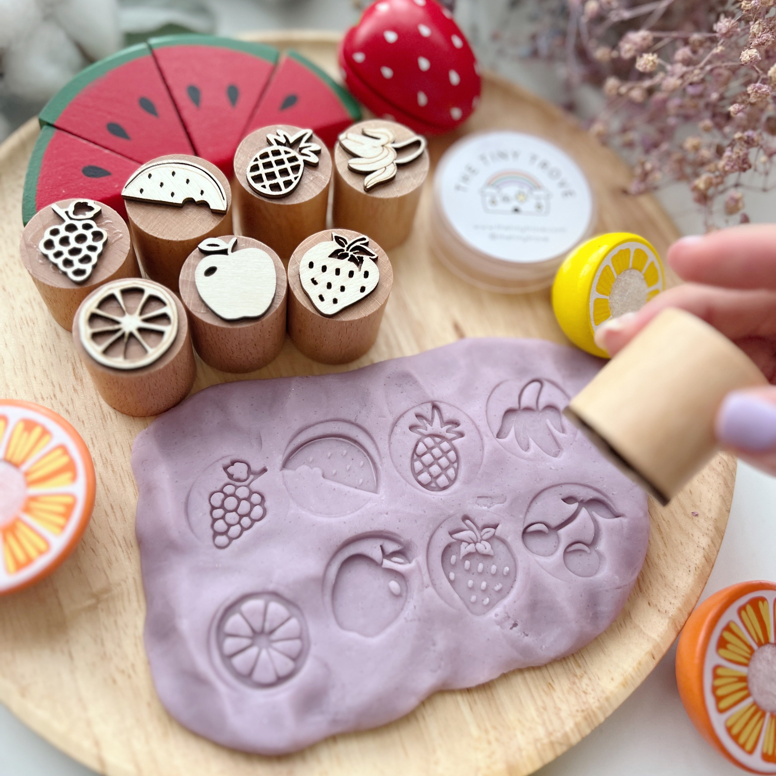 Fruits Bonanza Wooden Stampers Set