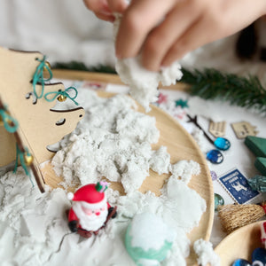 Winter Whimsy Wonderland Sensory Play Kit (Dough + Sand)