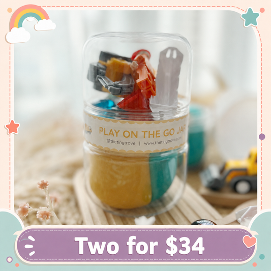 Construction Play on the Go Jar (Play Dough)