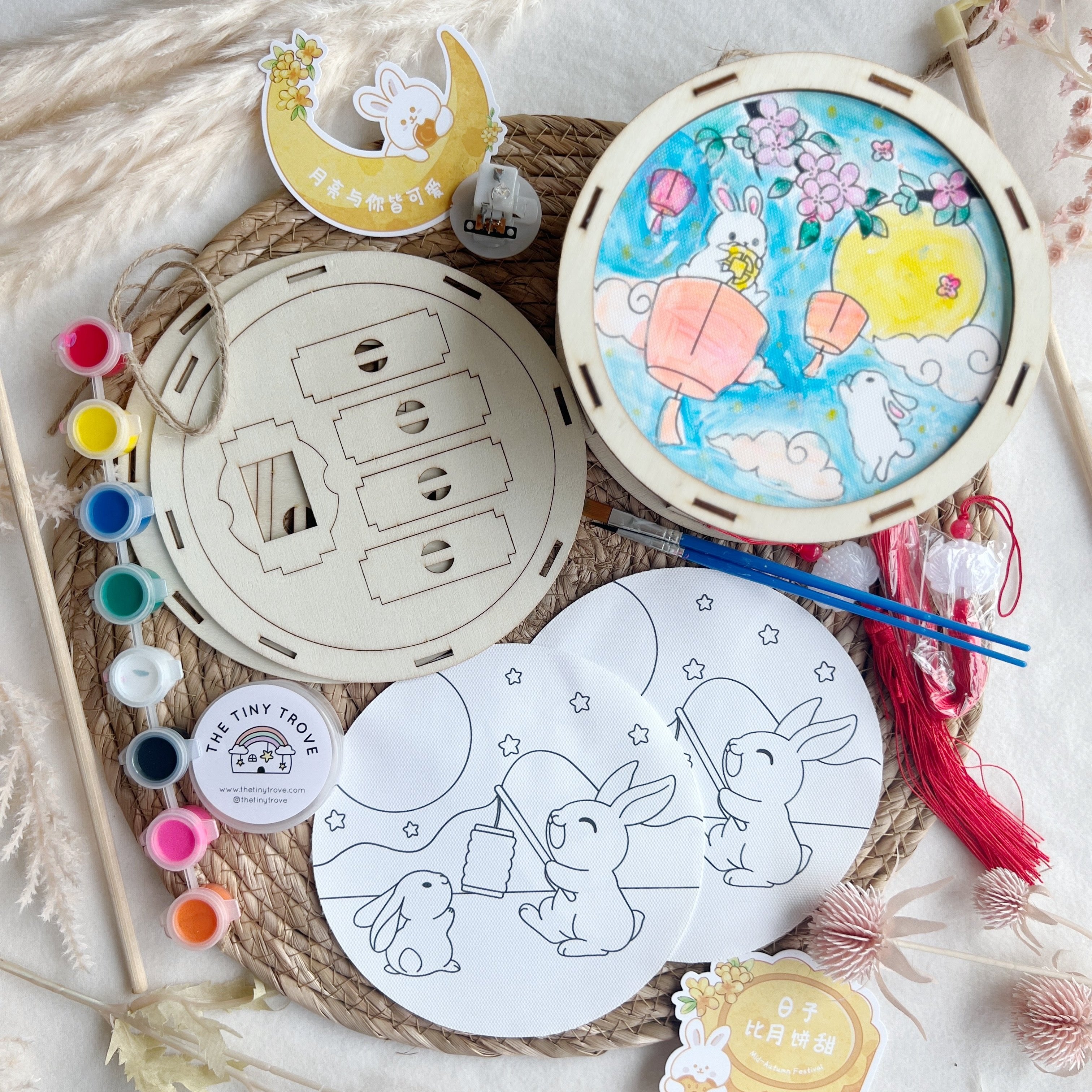 Mid-Autumn Jade Bunnies DIY Lantern Kit