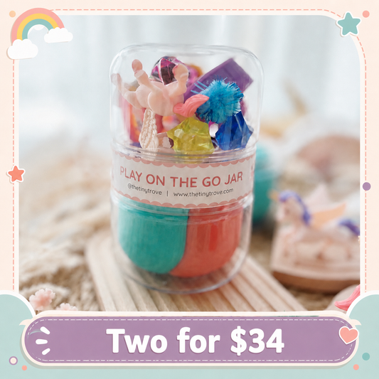 Rainbow Unicorn Play on the Go Jar (Play Dough)