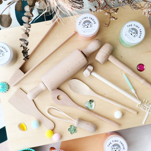 Little Baker Wooden Montessori Baking Tools Set