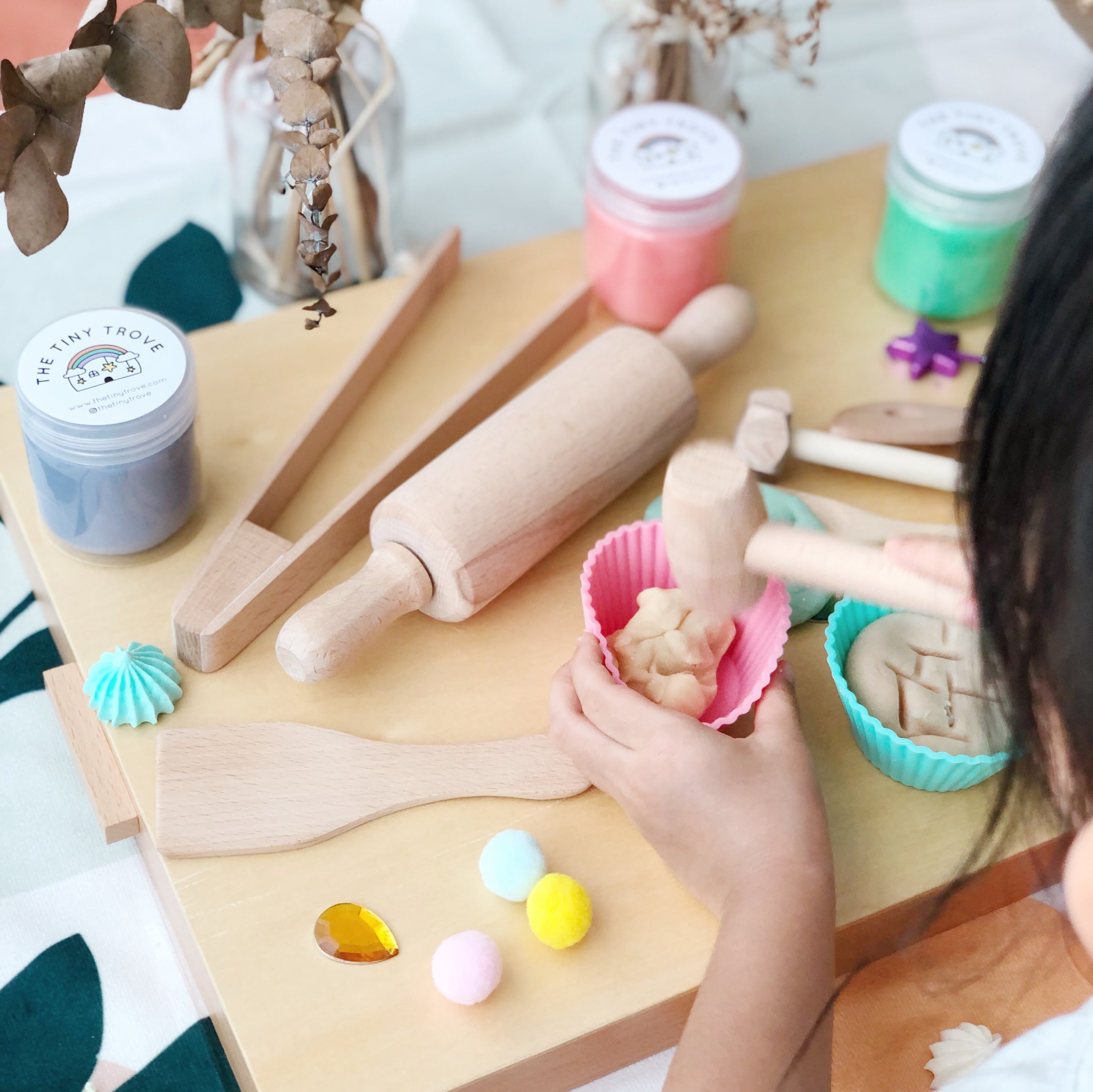 Little Baker Wooden Montessori Baking Tools Set