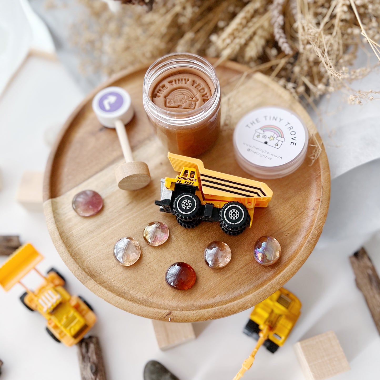 Construction Theme Play Dough Party Pack