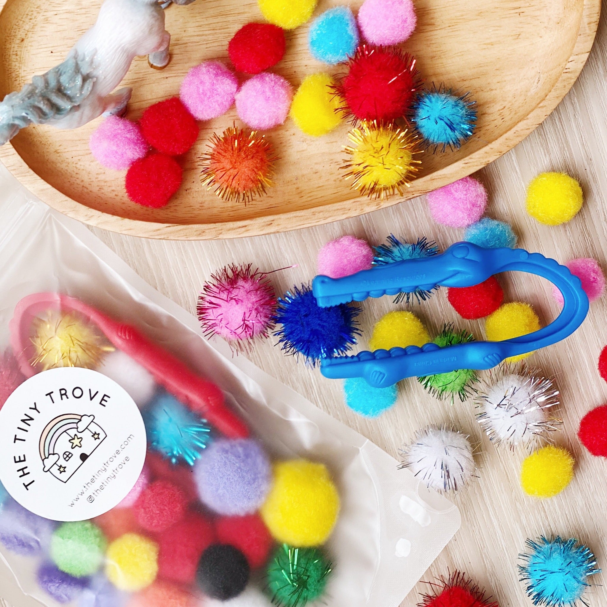 Tweezer and Pom Pom Set
