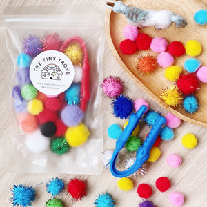 Tweezer and Pom Pom Set