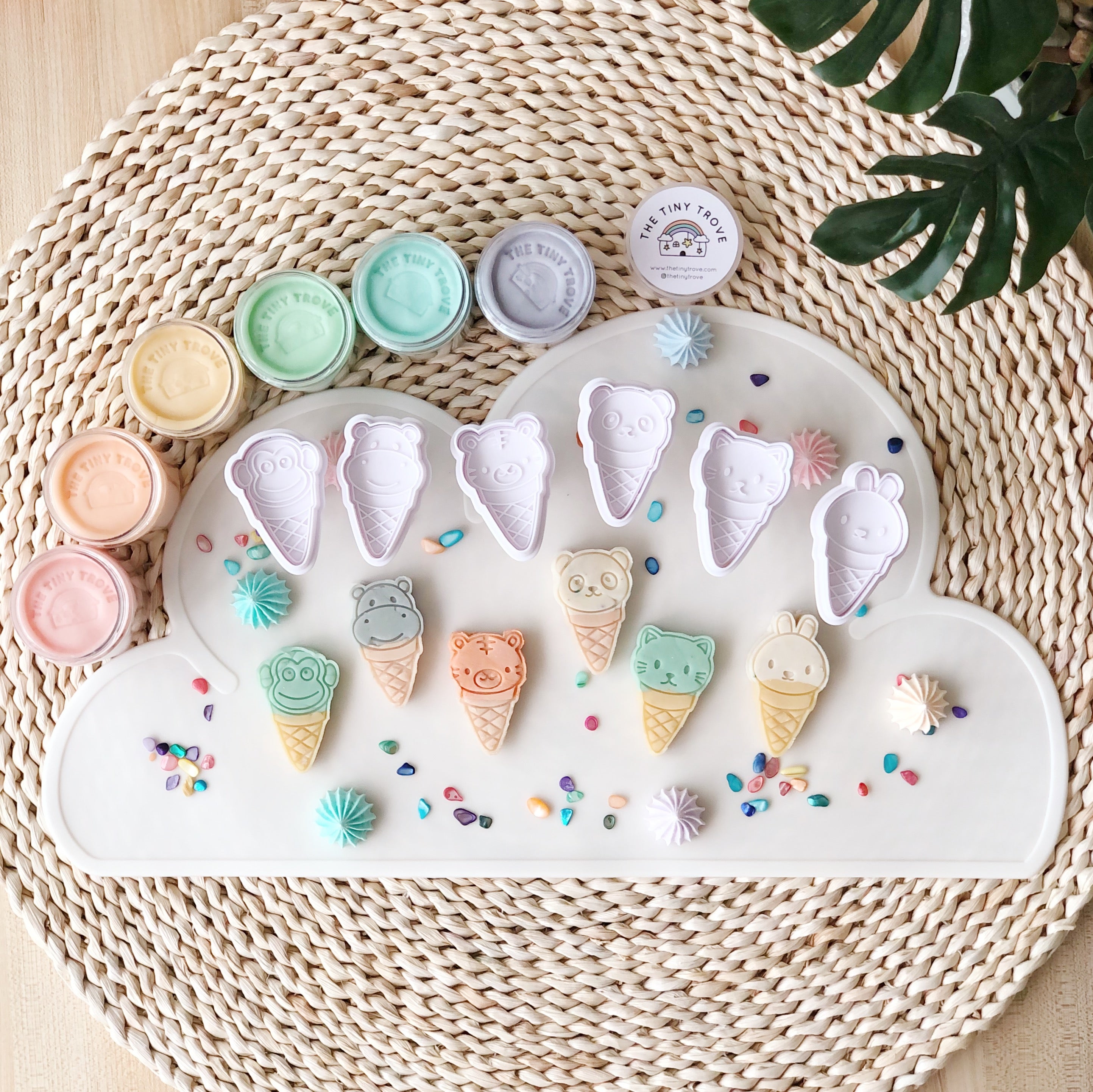 Ice Cream Animal Plunger Cutters Set