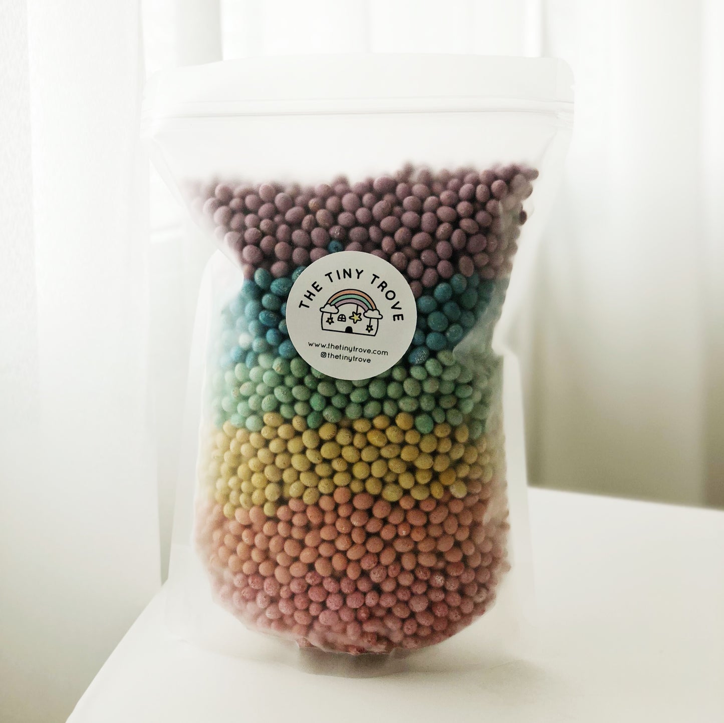 Pastel Rainbow Sensory Soya Beans