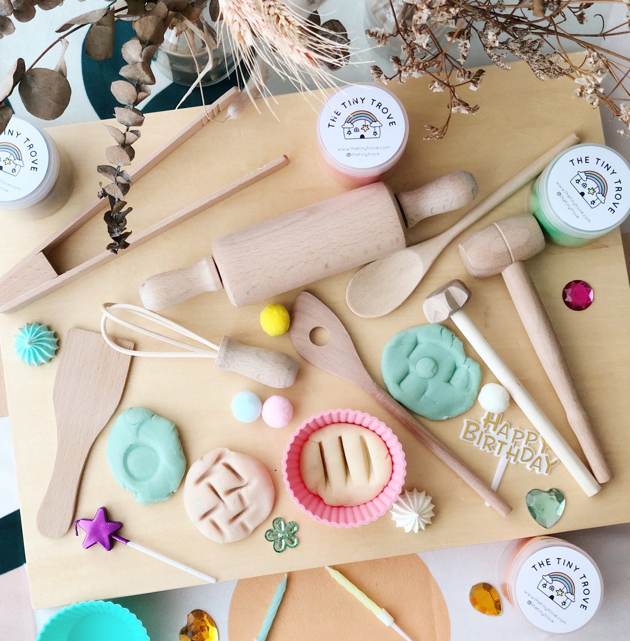 Little Baker Wooden Montessori Baking Tools Set