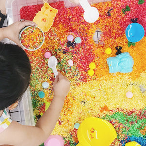 Rainbow Sensory Rice