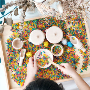 Wooden Sensory Bin Montessori Play Tools
