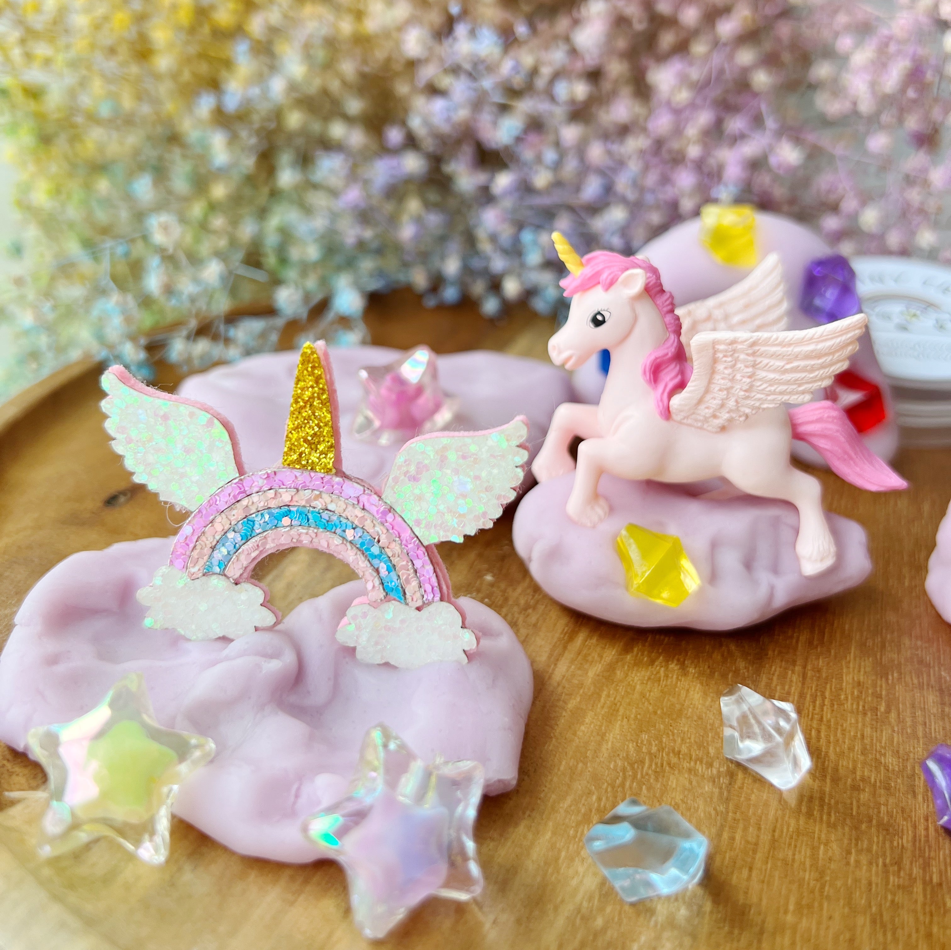 Rainbow Unicorn Play Dough Party Pack