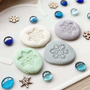 Frozen Ice Snow Flake Stampers Set